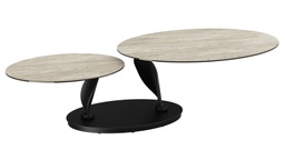 [20432..] Couchtisch Rosa Double Plateau